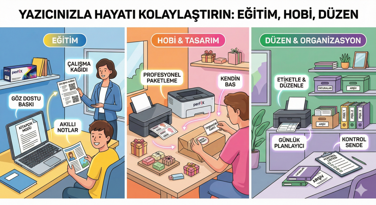 Yazıcınızla Hayatınızı Kolaylaştırın: Eğitimden Hobiye Yaratıcı Çözümler