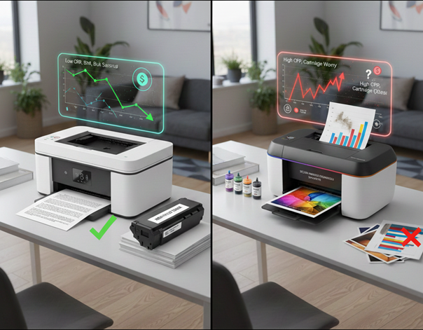 Ev Ofisi İçin En Ekonomik Yazıcı Hangisi? Lazer vs. Mürekkep Püskürtmeli