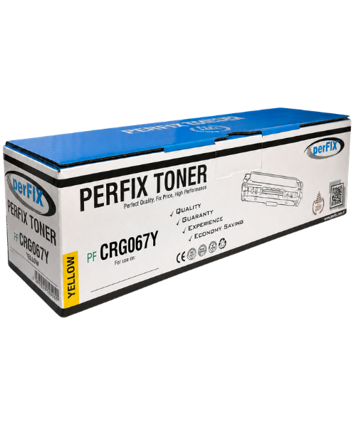 perFIX PFX Canon CRG067Y CRG054 Chipli Sarı Laser Toner 1,25K