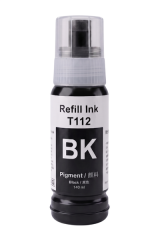 T112BK  **Kutusuz**  Siyah Şişeli Mürekkep (140 ml )
