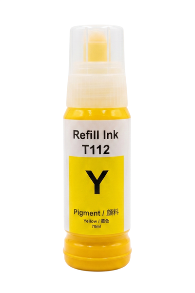 perFIX T112Y  **Kutusuz**  Sarı Şişeli Mürekkep (70 ml )