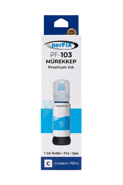 perFIX perFIX PF T103C  Mavi Şişeli Mürekkep (70 ml )