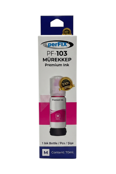 perFIX perFIX PF T103M  Kırmızı Şişeli Mürekkep (70 ml )