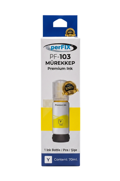 perFIX perFIX PF T103Y  Sarı Şişeli Mürekkep (70 ml )