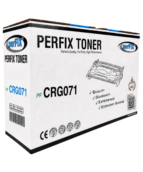 perFIX PFX Canon CRG071 - 5645C002AA ***Chipsiz*** Laser Toner 1,2K