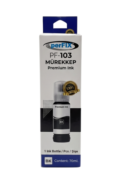 perFIX perFIX PF T103BK  Siyah Şişeli Mürekkep (70 ml )