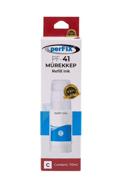 perFIX perFIX Canon  PF GI-41C  Mavi  Şişeli  Mürekkep 70ml