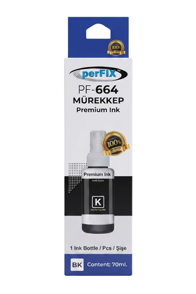 perFIX perFIX PF T6731  Siyah Şişeli Mürekkep (70 ml )
