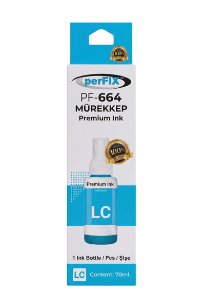 perFIX perFIX PF T6735 Lıght Mavi Şişeli Mürekkep (70 ml )