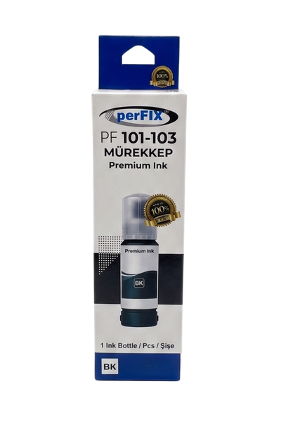 perFIX perFIX PF T101BK  T110B Siyah Şişeli Mürekkep (127 ml )