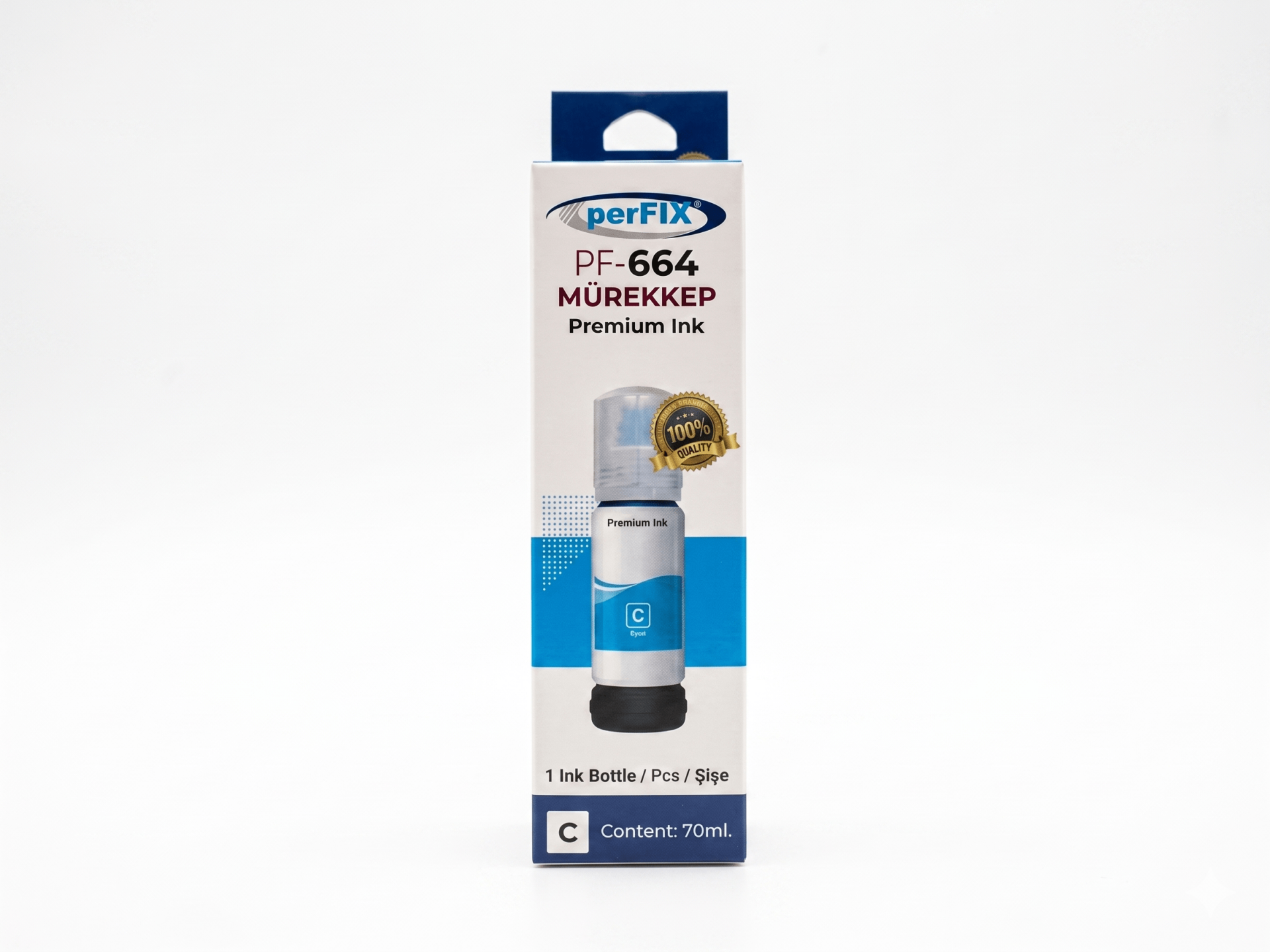 perFIX perFIX PF T6642 - 6732  Mavi Şişeli Mürekkep (70 ml )