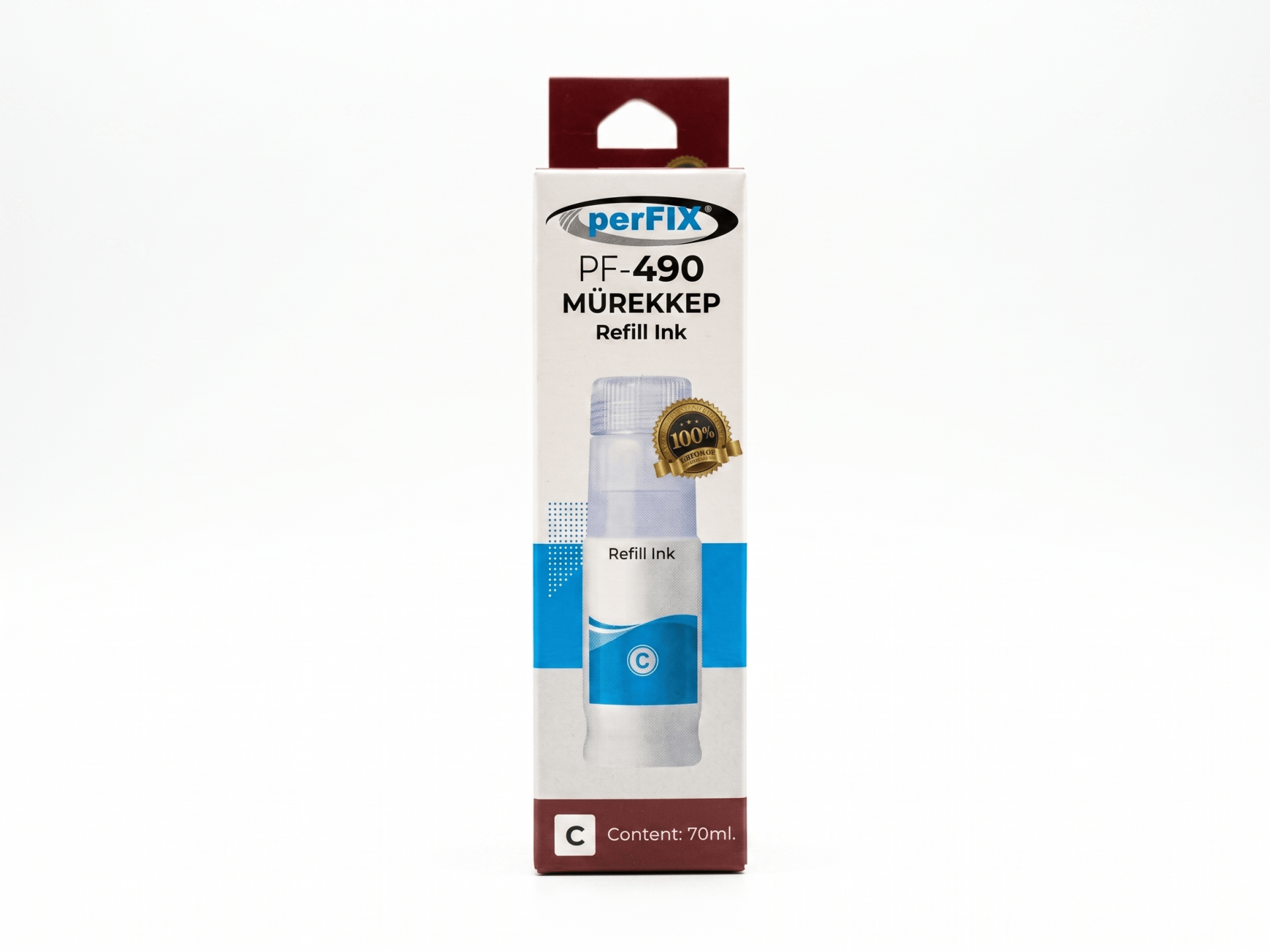 perFIX perFIX Canon  PF CGI-490C - Mavi  790 - 190 -  Şişeli Mürekkep 70ml