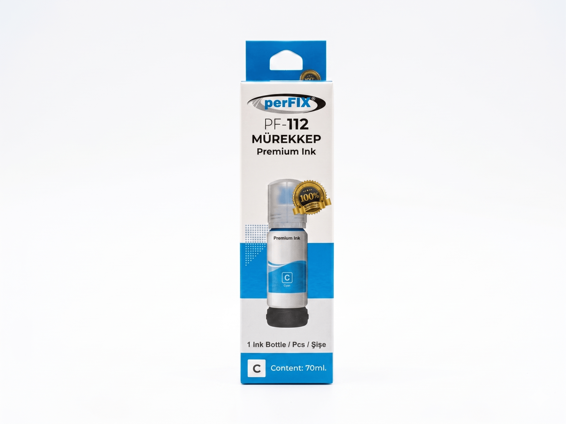 perFIX perFIX PF T112C  Mavi Şişeli Mürekkep (70 ml )