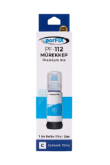 perFIX PF T112C  Mavi Şişeli Mürekkep (70 ml )