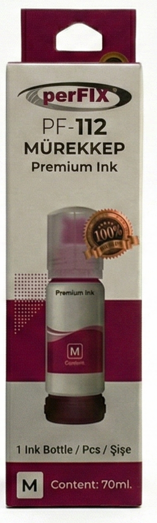 perFIX perFIX PF T112M  Kırmızı Şişeli Mürekkep (70 ml )