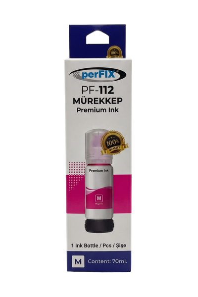 perFIX perFIX PF T112M  Kırmızı Şişeli Mürekkep (70 ml )