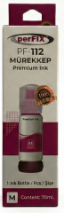 perFIX PF T112M  Kırmızı Şişeli Mürekkep (70 ml )