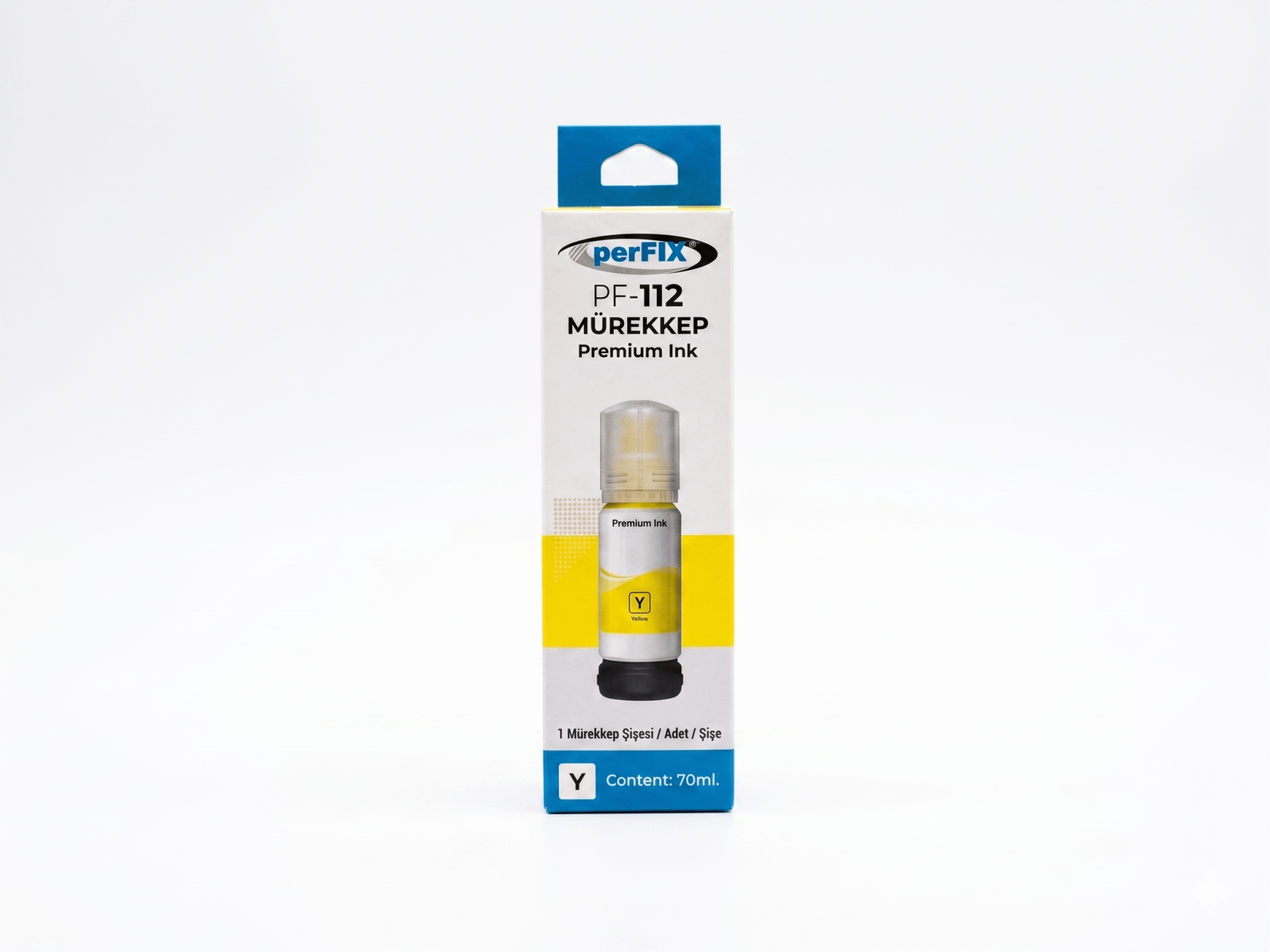 perFIX perFIX PF T112Y  Sarı Şişeli Mürekkep (70 ml )