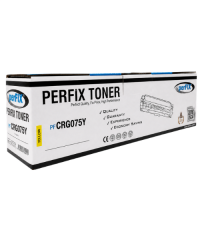 PFX Canon CRG-075 - Chipli  6362C002 Sarı Toner 1,4K