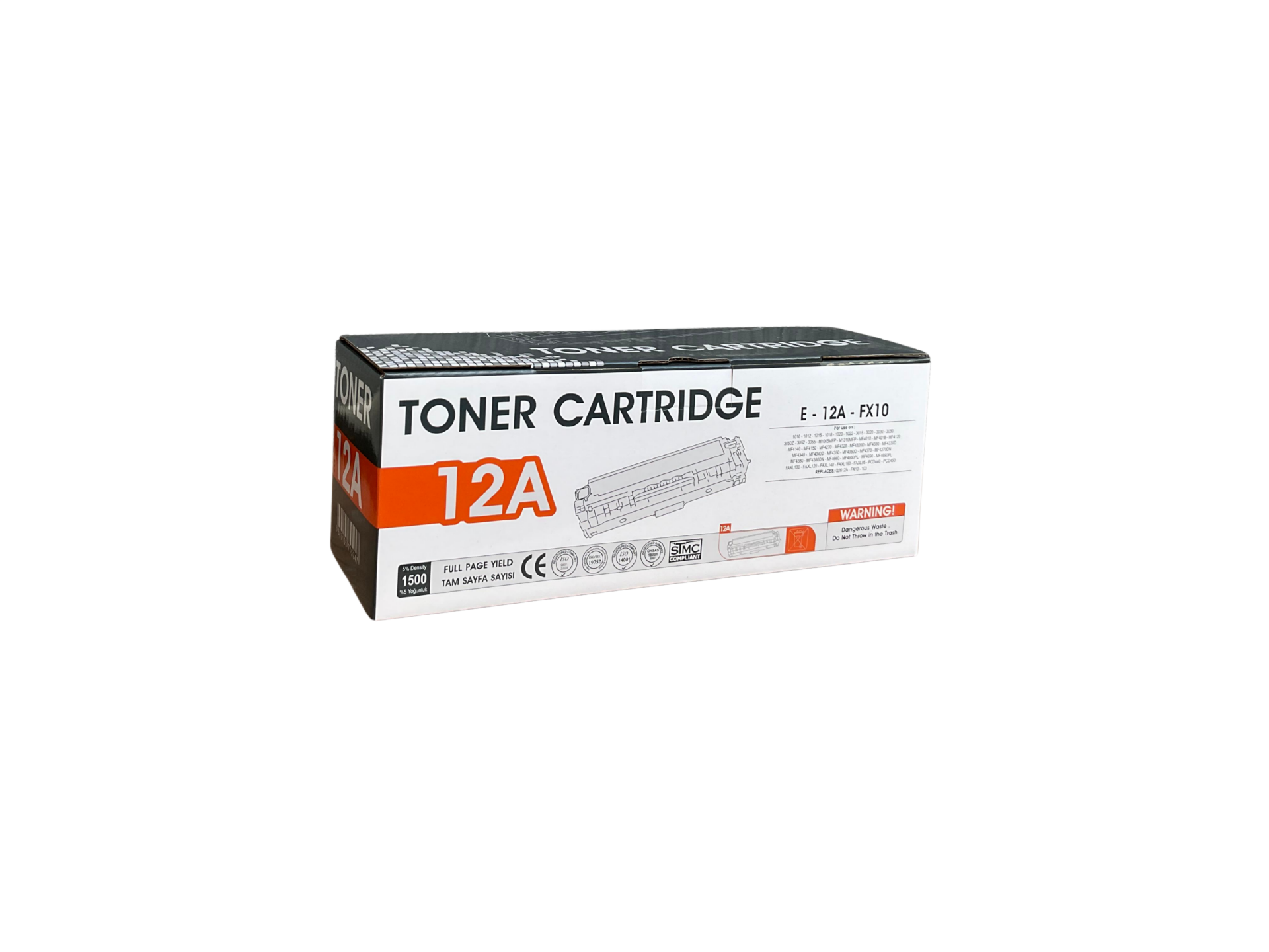 EToner EToner Hp E-12A - Q2612A-1010 - FX10 - 103-303-703 Laser Toner 1,5K