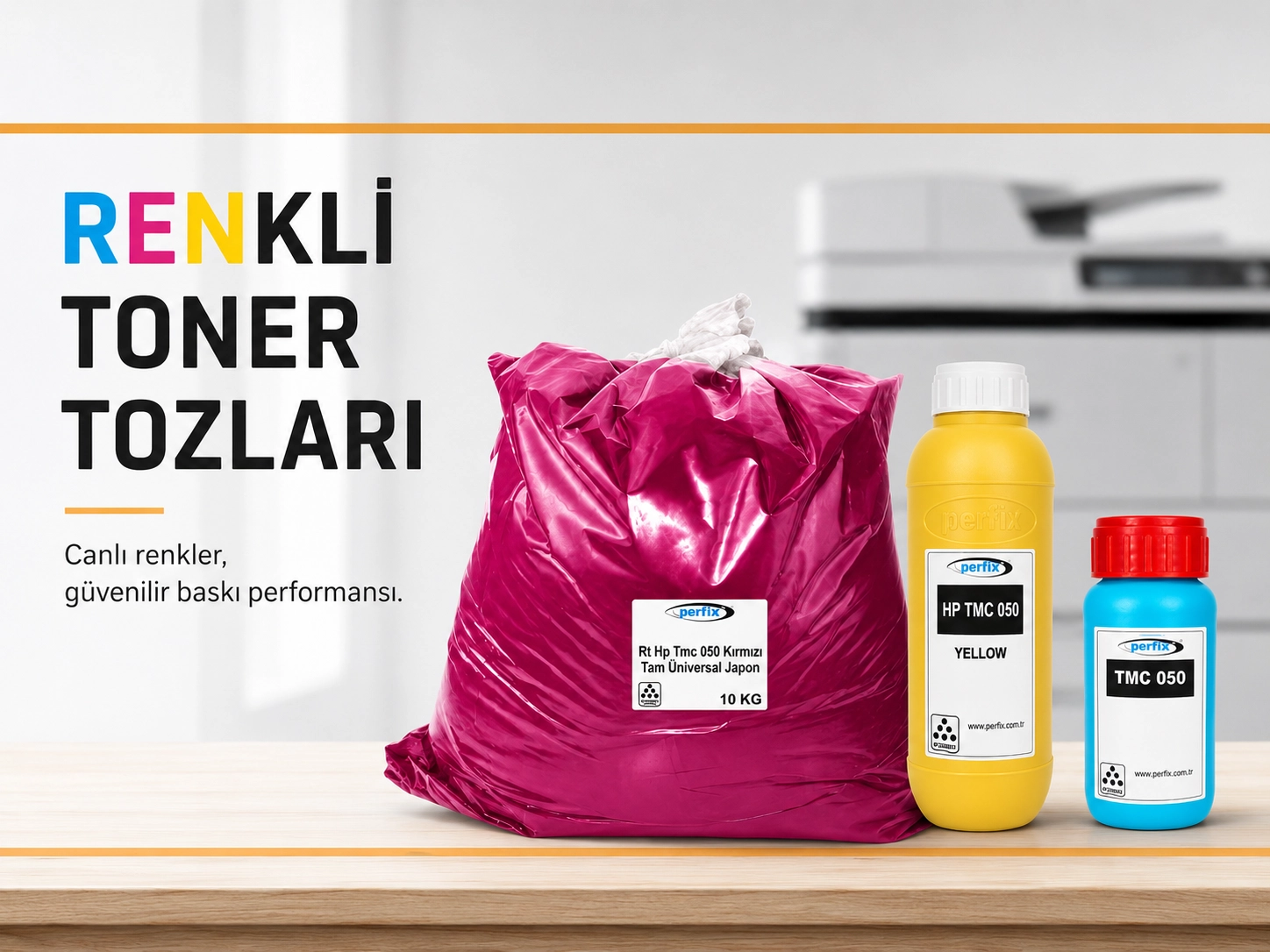 Renkli Toner Tozları
