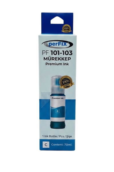 perFIX PF T101C  Mavi Şişeli Mürekkep (70 ml )
