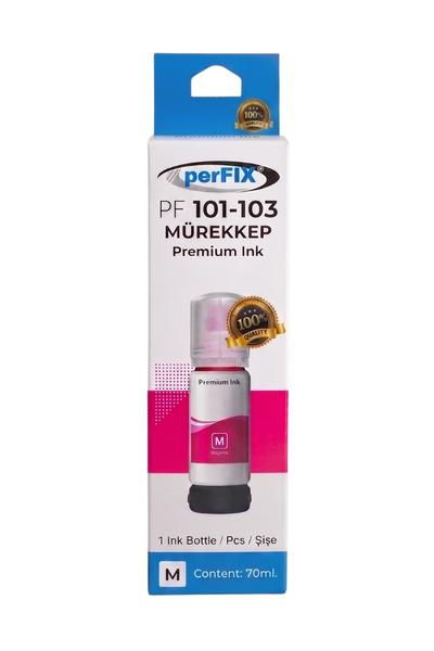 perFIX PF T101M  Kırmızı Şişeli Mürekkep (70 ml )