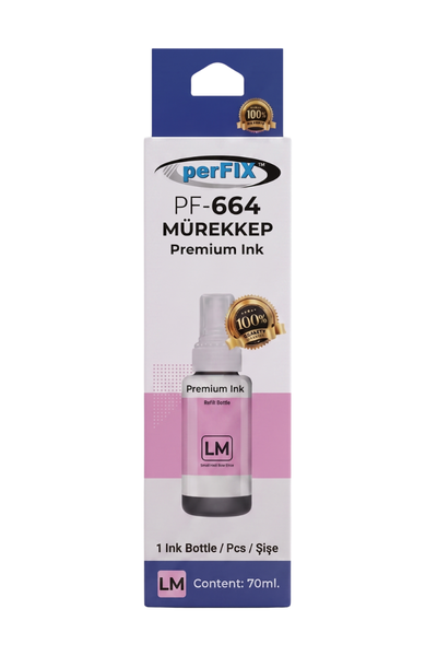 perFIX PF T6736  Lıght Kırmızı Şişeli Mürekkep (70 ml )