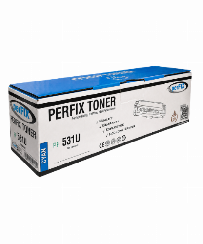 PFX Hp PF531U-CE411A-CC531A- CF381A  Mavi Üniversal 2,8K Toner