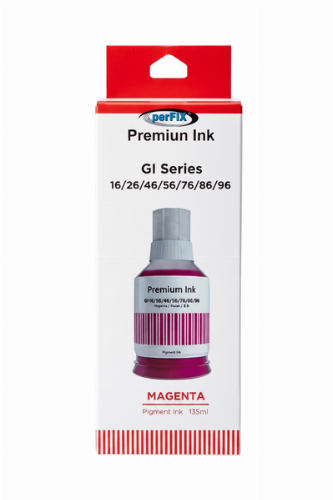 perFIX Canon  PF GI-46M - GI-56M Kırmızı Şişeli  Mürekkep 130ml, perfix canon gi-46m kırmızı mürekkep, canon gi-56m magenta ink, gi-46m mürekkep, canon gx3040 kırmızı mürekkep, gx4040 muadil mürekkep,